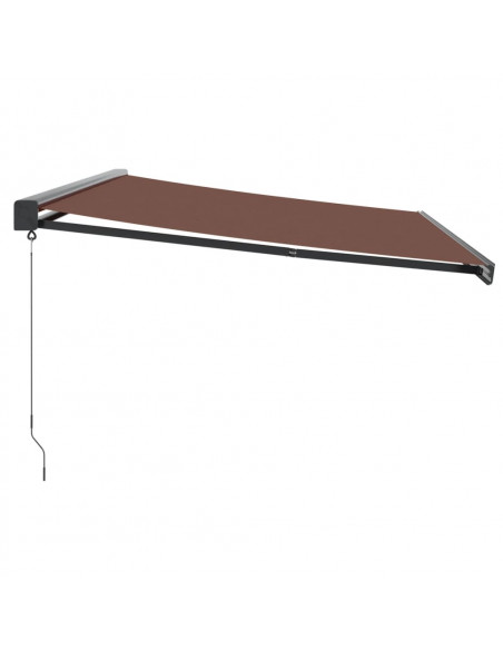 Tenda Sole Retrattile Manuale 500x300 cm Marrone