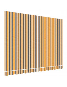 Tessuto di Ricambio per Tenda Strisce Multicolore 3,5x2,5 m 2