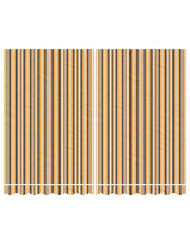 Tessuto di Ricambio per Tenda Strisce Multicolore 3,5x2,5 m