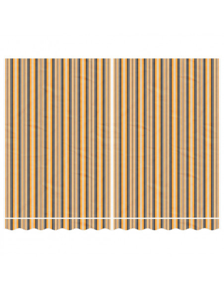 Tessuto di Ricambio per Tenda Strisce Multicolore 3,5x2,5 m