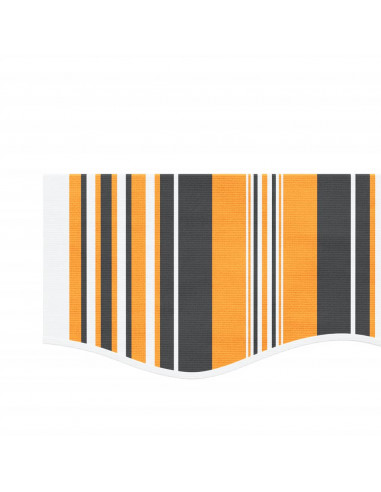 Tessuto di Ricambio per Tenda Strisce Multicolore 3,5x2,5 m