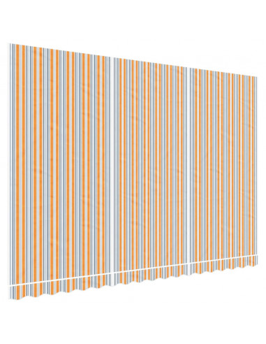 Tessuto di Ricambio per Tenda Strisce Multicolore 4,5x3 m