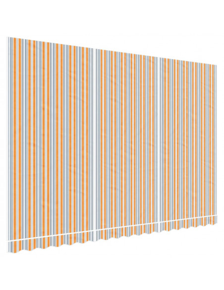 Tessuto di Ricambio per Tenda Strisce Multicolore 4,5x3 m