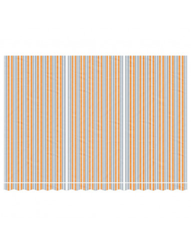 Tessuto di Ricambio per Tenda Strisce Multicolore 4,5x3 m