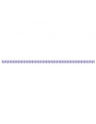 Tessuto Ricambio per Mantovana da Tenda Righe Blu e Bianche 6m