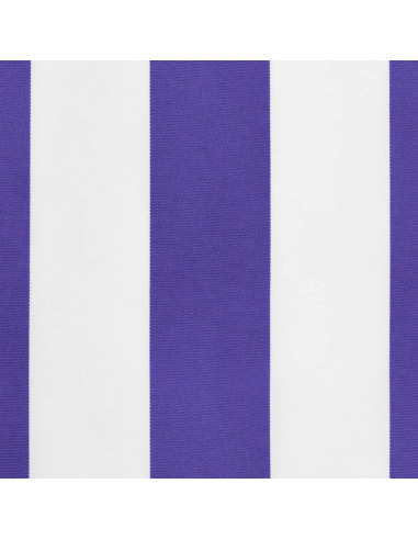 Tessuto Ricambio per Mantovana da Tenda Righe Blu e Bianche 6m