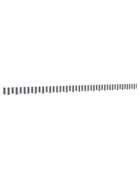 Tessuto Ricambio Mantovana Tenda Strisce Antracite Bianche 4,5m