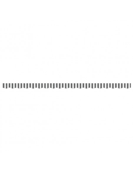 Tessuto Ricambio Mantovana Tenda Strisce Antracite Bianche 4,5m