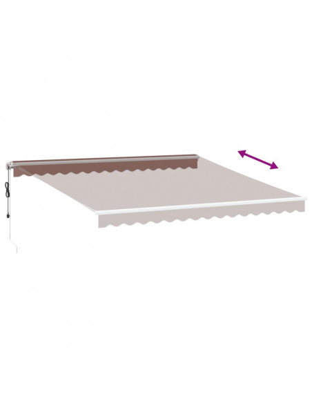 Tenda da Sole Retrattile Automatica 400x300 cm Marrone