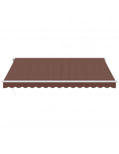 Tenda Sole Retrattile Manuale 400x300 cm Marrone 2