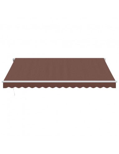 Tenda Sole Retrattile Manuale 400x300 cm Marrone