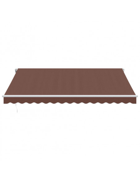 Tenda Sole Retrattile Manuale 400x300 cm Marrone