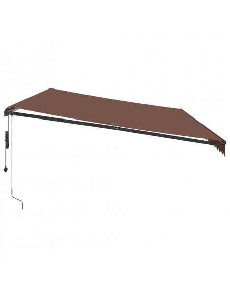 Tenda da Sole Retrattile Automatica Marrone 600x300 cm