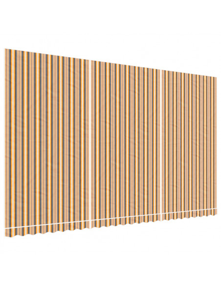 Tessuto di Ricambio per Tenda Strisce Multicolore 6x3,5 m