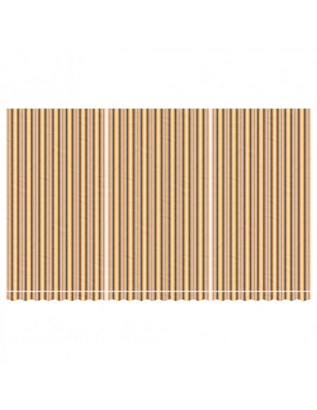 Tessuto di Ricambio per Tenda Strisce Multicolore 6x3,5 m