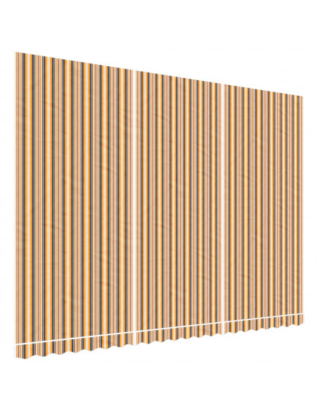 Tessuto di Ricambio per Tenda Strisce Multicolore 5x3,5 m