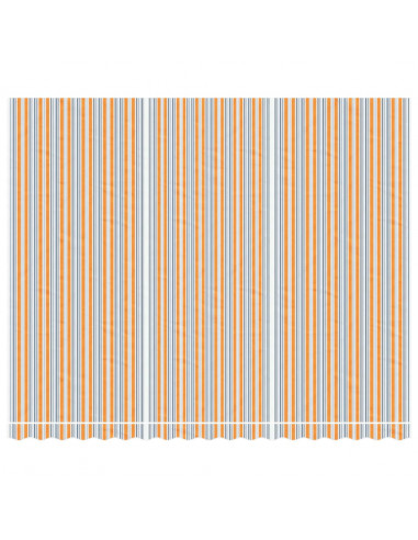 Tessuto di Ricambio per Tenda Strisce Multicolore 4,5x3,5 m