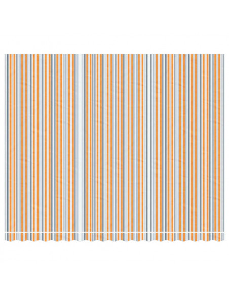 Tessuto di Ricambio per Tenda Strisce Multicolore 4,5x3,5 m