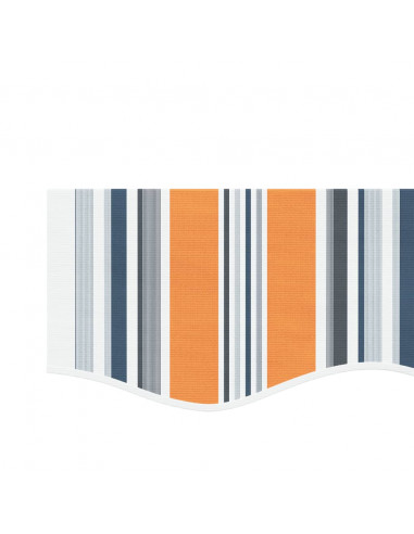 Tessuto di Ricambio per Tenda Strisce Multicolore 4,5x3,5 m