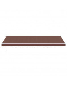 Tenda Retrattile Manuale 600x300 cm Marrone 2