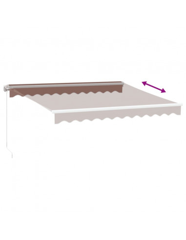 Tenda Sole Retrattile Manuale 300x250 cm Marrone