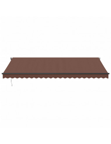 Tenda da Sole Retrattile Automatica Marrone 500x350 cm