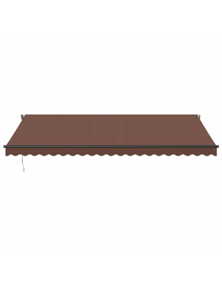 Tenda da Sole Retrattile Automatica Marrone 500x350 cm
