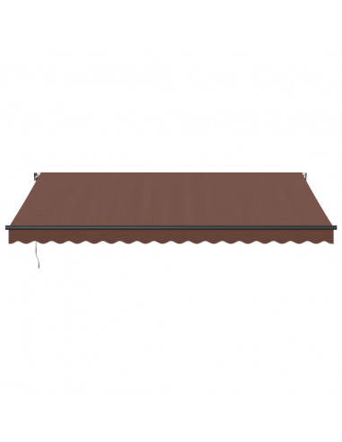 Tenda da Sole Retrattile Manuale Marrone 450x350 cm