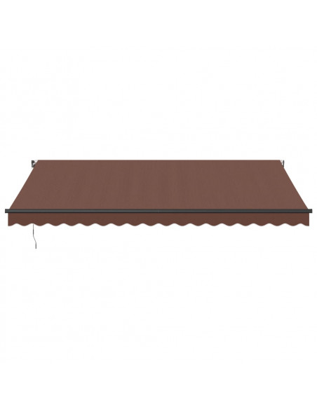 Tenda da Sole Retrattile Manuale Marrone 450x350 cm