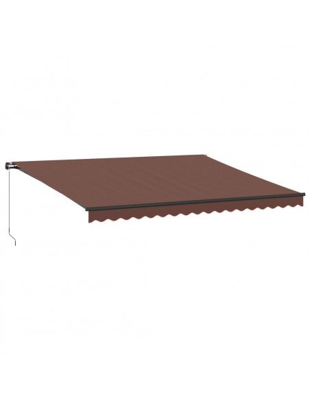 Tenda da Sole Retrattile Manuale Marrone 450x350 cm