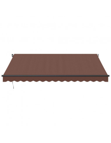 Tenda Sole Retrattile Manuale 400x300 cm Marrone