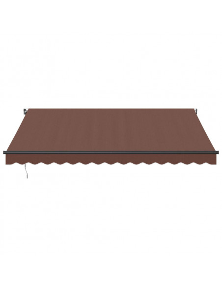 Tenda Sole Retrattile Manuale 400x300 cm Marrone
