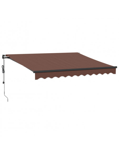 Tenda da Sole Retrattile Automatica Marrone 300x250 cm