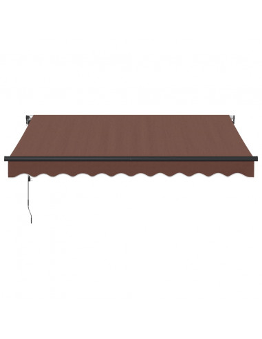 Tenda da Sole Retrattile Automatica Marrone 300x250 cm