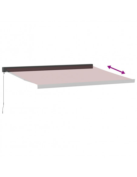 Tenda da Sole Retrattile Manuale Bordò 400x300 cm