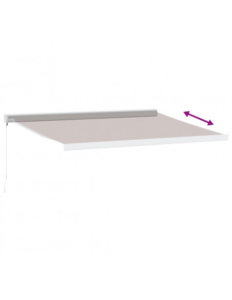 Tenda Sole Retrattile Manuale 400x300 cm Marrone