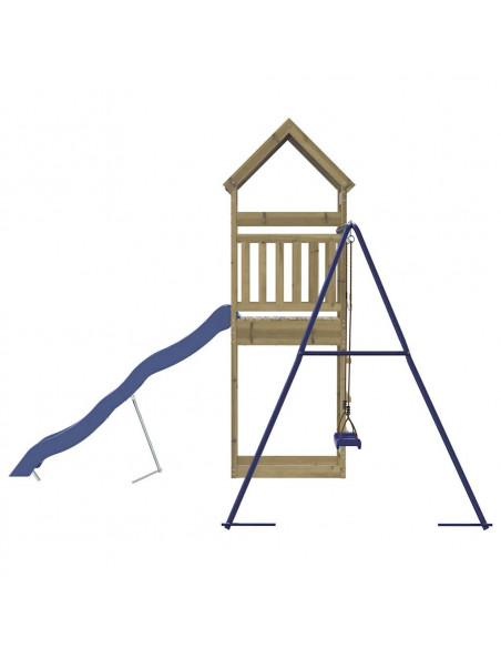 Set da Gioco da Esterno in Legno di Pino Impregnato