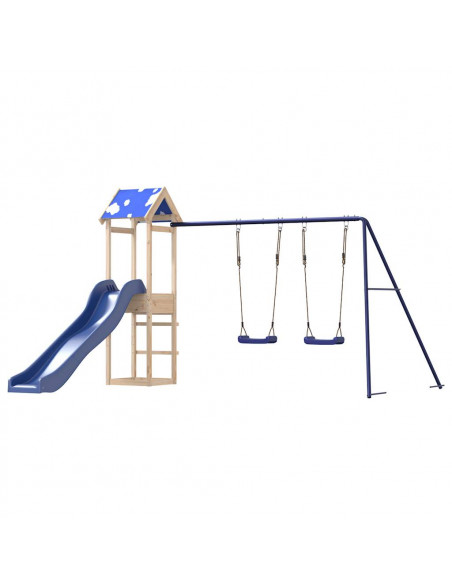 Set da Gioco da Esterno in Legno Massello di Douglas