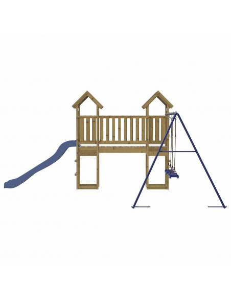 Set da Gioco da Esterno in Legno di Pino Impregnato