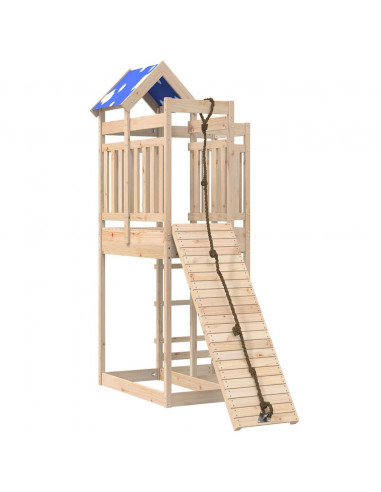 Set da Gioco da Esterno in Legno Massello di Pino