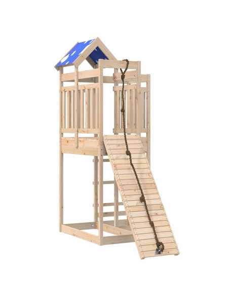 Set da Gioco da Esterno in Legno Massello di Pino