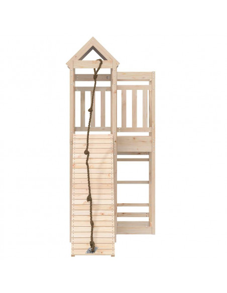 Set da Gioco da Esterno in Legno Massello di Pino