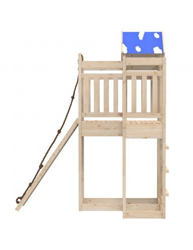 Set da Gioco da Esterno in Legno Massello di Pino