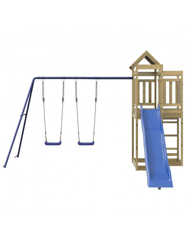 Set da Gioco da Esterno in Legno di Pino Impregnato