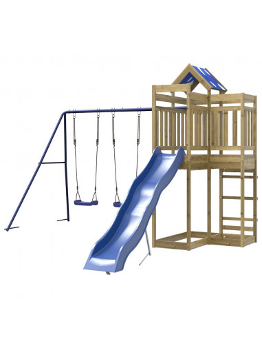 Set da Gioco da Esterno in Legno di Pino Impregnato