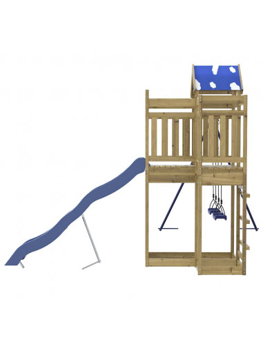 Set da Gioco da Esterno in Legno di Pino Impregnato