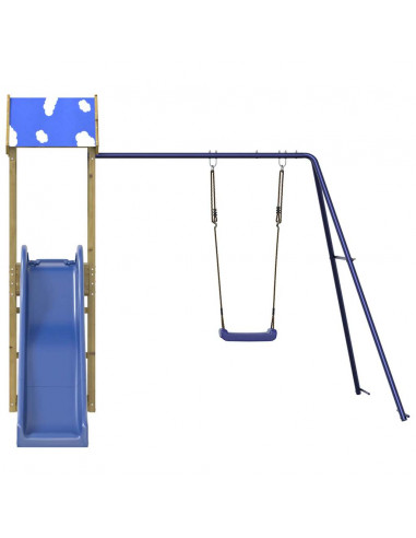 Set da Gioco da Esterno in Legno di Pino Impregnato