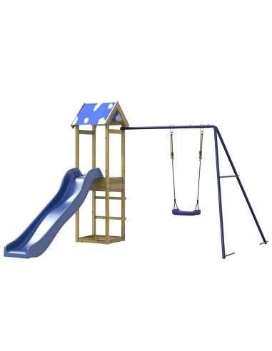 Set da Gioco da Esterno in Legno di Pino Impregnato