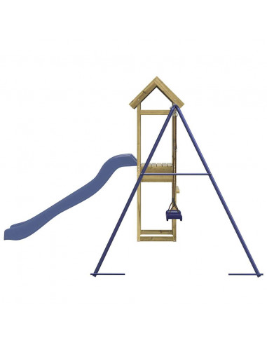 Set da Gioco da Esterno in Legno di Pino Impregnato