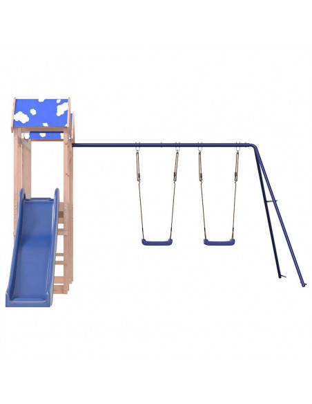 Set da Gioco da Esterno in Legno Massello di Douglas